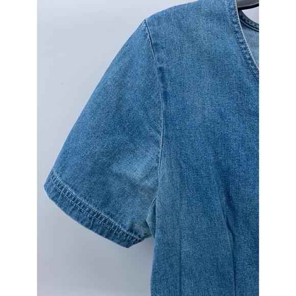 ROUTE 66 ORIGINAL CLOTHING CO Women’s Blue Denim Scoop-Neck Dress SZ 10 - Picture 6 of 14